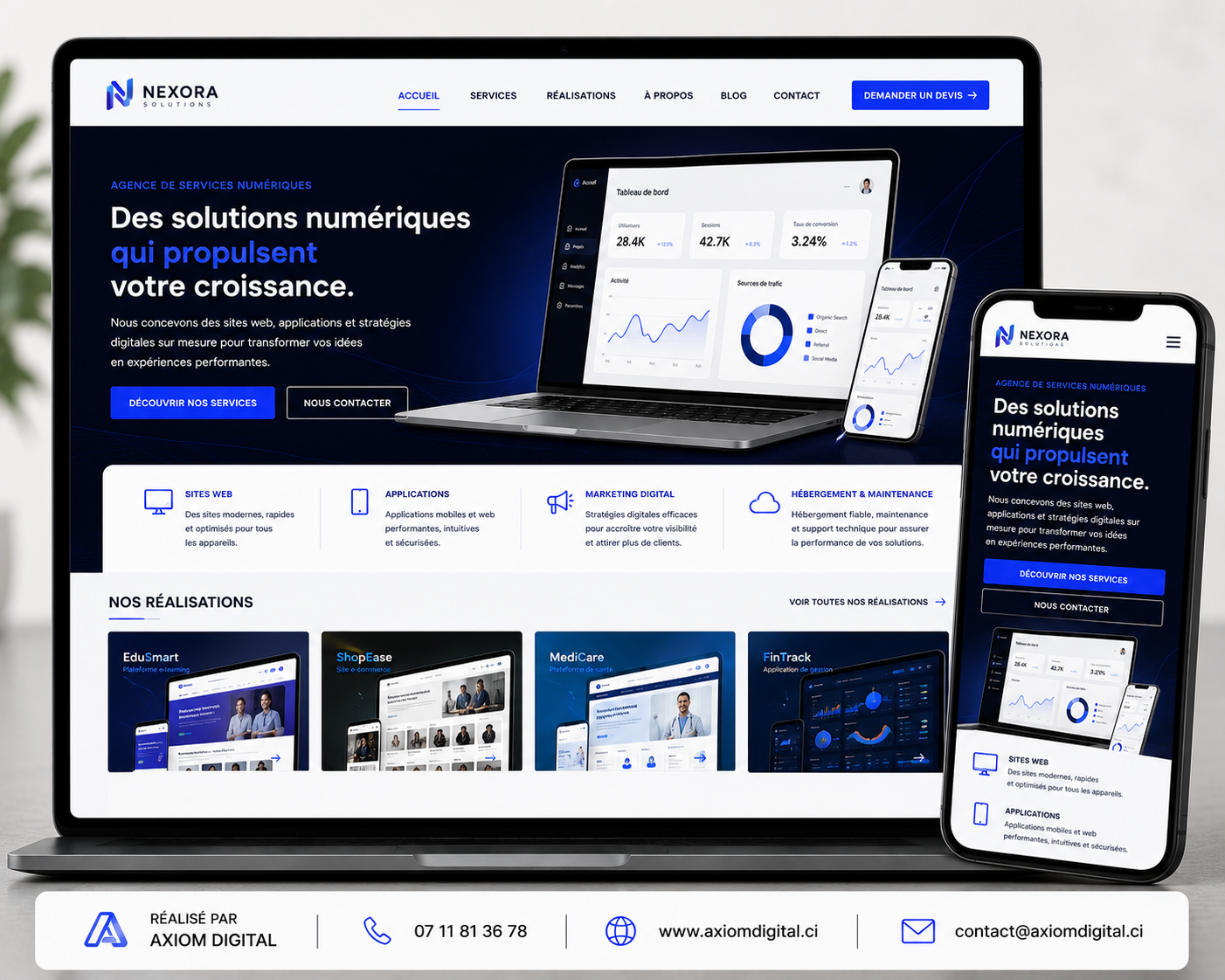 Site conçu par Axiom Digital — Nexora Solutions